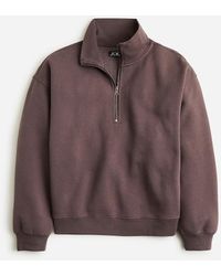 J.Crew - Heritage Fleece Half-Zip Sweatshirt - Lyst
