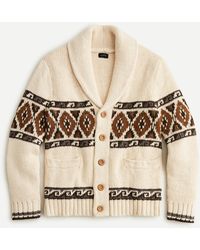 wallace & barnes western jacquard shawl cardigan