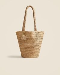 J.Crew - Malta Handwoven Straw Tote - Lyst