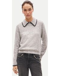 J.Crew - Tipped-Collar Sweater - Lyst