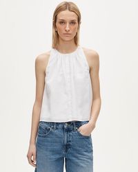 J.Crew - High-Neck Button-Up Tank Top - Lyst