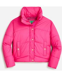 J.Crew Limited-edition Cropped Puffer Jacket - Pink
