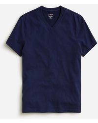 J.Crew - Tall Sueded Cotton V-Neck T-Shirt - Lyst
