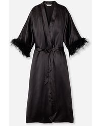 J.Crew - Petite Plume Silk Robe With Feathers - Lyst