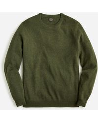 J.Crew Cashmere Sweater In Plaid - Green