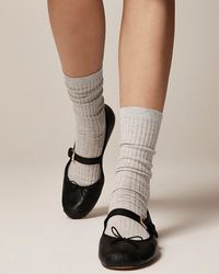 J.Crew - Cozy Ribbed Trouser Socks Three-Pack - Lyst