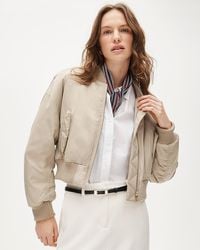 J.Crew - Puffer Bomber Jacket With Primaloft - Lyst