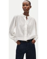 J.Crew - Button-Front Blouse - Lyst