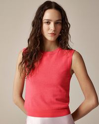 J.Crew - Featherweight Cashmere-Blend Cropped Sweater Shell - Lyst