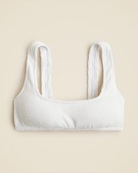 J.Crew - Scrunchie Squareneck Bikini Top - Lyst