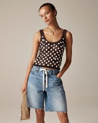 J.Crew - Crochet Shell-Embroidered Tank Top - Lyst