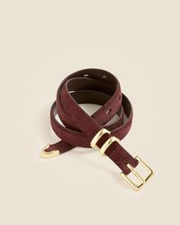 J.Crew - Thin Suede Belt - Lyst