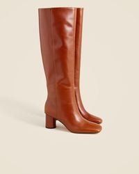 J.Crew - Knee-High Round-Heel Boots - Lyst