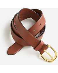 J.Crew: Classic Belt In Italian Leather For Women