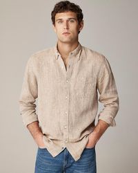 J.Crew - Slim Untucked Baird Mcnutt Irish Linen Shirt - Lyst