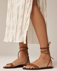J.Crew - Carsen Made-In-Italy Lace-Up Sandals - Lyst