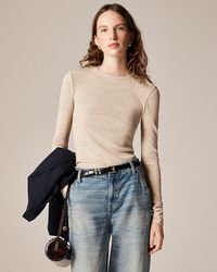 J.Crew - Perfect Rib Long-Sleeve T-Shirt - Lyst