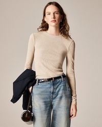 J.Crew - Perfect Rib Long-Sleeve T-Shirt - Lyst
