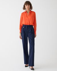 J.Crew - Collection Pleated Wide-Leg Trouser Pant - Lyst