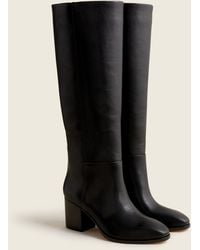 J.Crew Sadie Knee-high Boots In Leather - Black