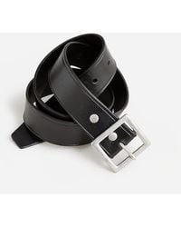 J.Crew - Wallace & Barnes Italian Leather Belt With Square Brass Buckle - Lyst
