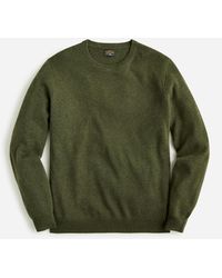 J.Crew Cashmere Sweater In Plaid - Green