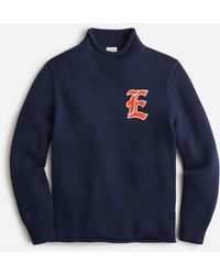 J.Crew Heritage Cotton Rollnecktm Letter Sweater - Blue