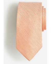 J.Crew - Linen-Cotton Blend Herringbone Tie - Lyst