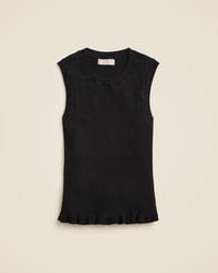 J.Crew - Ruffle-Trim Shell Tank Top - Lyst