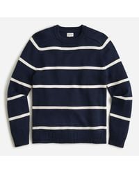 J.Crew Heritage Cotton Crewneck Sweater - Blue