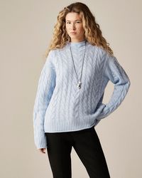 J.Crew - Cashmere Cable-Knit 2025 Rollneck Sweater - Lyst