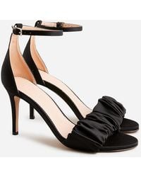 J.Crew - Collection Rylie Ruched-Strap Heels - Lyst