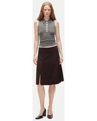 J.Crew - Eckhaus Latta X Paneled Wool-Blend Skirt - Lyst
