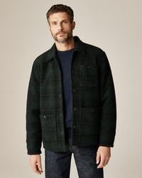 J.Crew - Wool-Blend Sherpa Fleece Coverall Jacket - Lyst