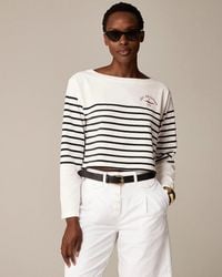 J.Crew - Limited-Edition Usa Swimming X Cropped Boatneck T-Shirt - Lyst