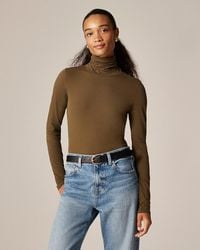 J.Crew - Feather Jersey Turtleneck - Lyst