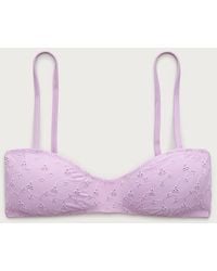 J.Crew - Wave Eyelet Bikini Top - Lyst
