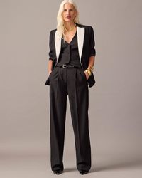 J.Crew - Collection Pleated Wide-Leg Tuxedo Pant - Lyst