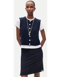 J.Crew - Button-Front Vest - Lyst