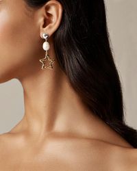 J.Crew - Freshwater And Star Drop Earrings - Lyst