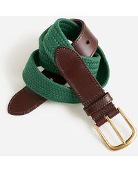 J.Crew - Braided Cotton Belt With Leather Detail - Lyst