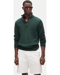 J.Crew - Heritage Cotton Quarter-Zip Sweater - Lyst