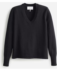 J.Crew - State Of Cotton Nyc Elle V-Neck Sweater - Lyst