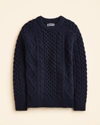 J.Crew - Wallace & Barnes Wool Cable-Knit Sweater - Lyst