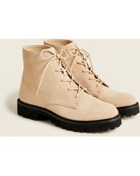 gwen canvas lace up lug sole boot