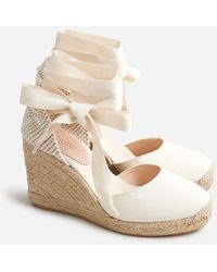 J.Crew - Made-In-Spain Lace-Up High-Heel Espadrilles - Lyst