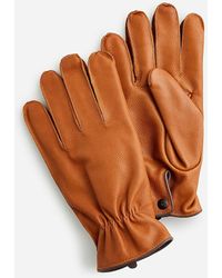 J.Crew - Leather Gloves With Wool Lining - Lyst