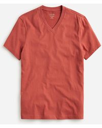 J.Crew - Tall Sueded Cotton V-Neck T-Shirt - Lyst