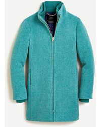 J.Crew Lodge Coat In Italian Stadium-cloth Wool - Blue