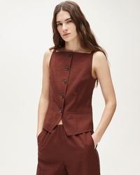 J.Crew - Button-Up Cutaway Tank Top - Lyst